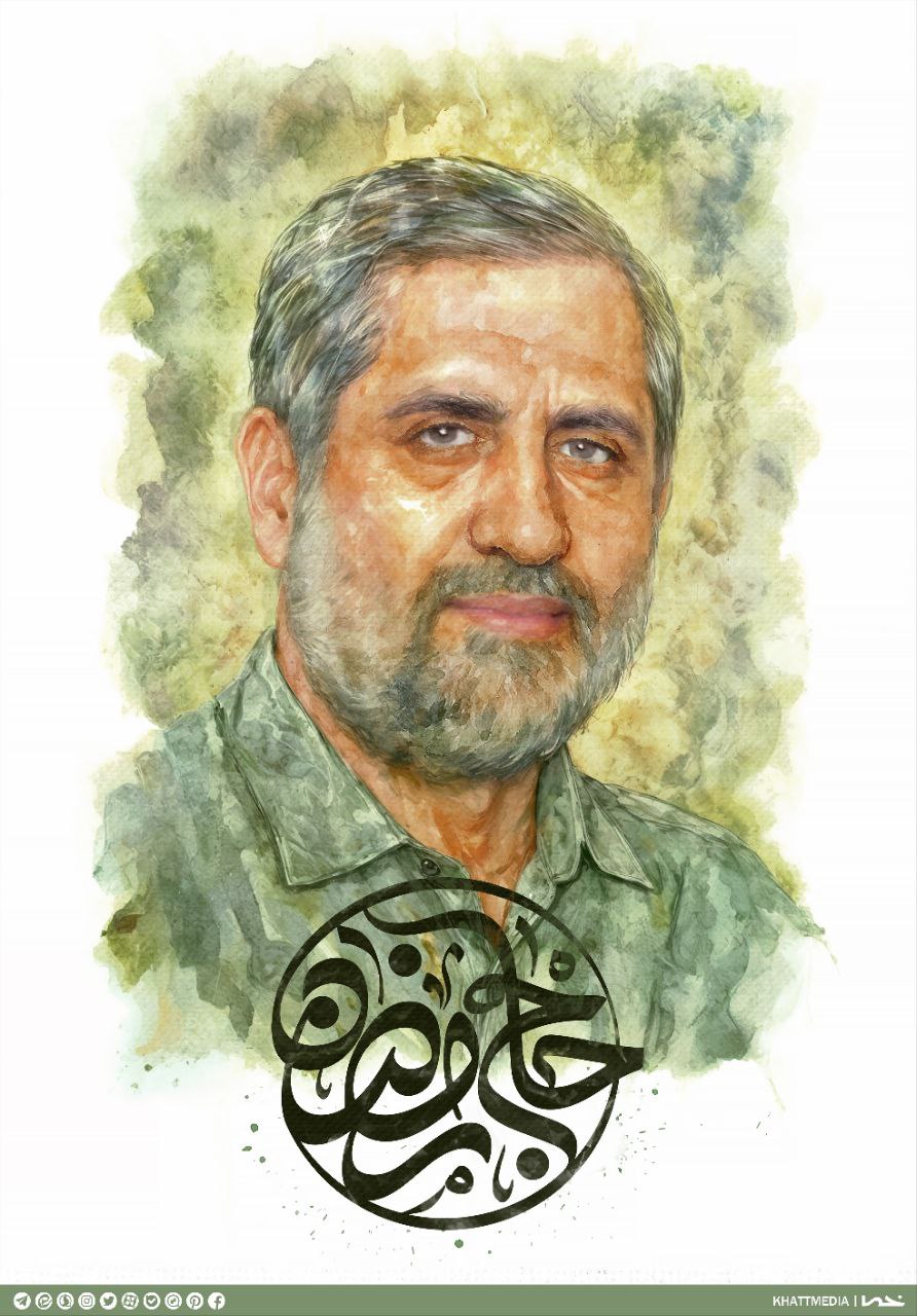 تصویرسازی چهره سردار شهید محمدسعید ایزدی